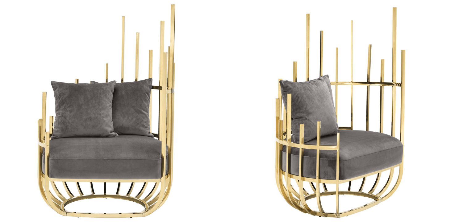 Кресло Eichholtz Chair Santorini Right - фото №1