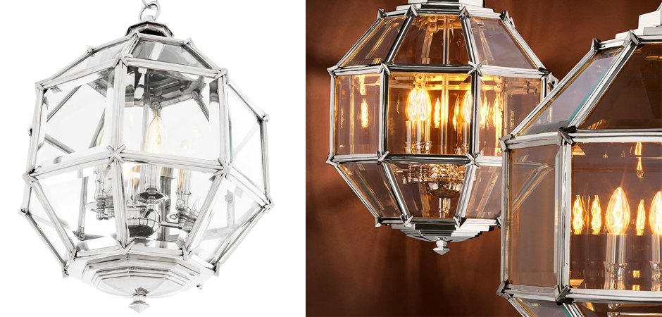 Люстра Lantern Owen Nickel S - Loft-Concept в Красноярске