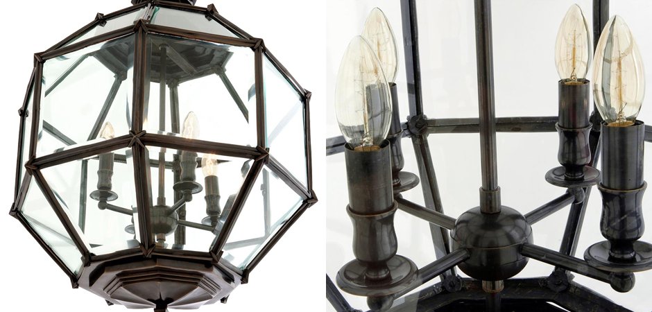Люстра Lantern Owen Bronze M - Loft-Concept в Красноярске