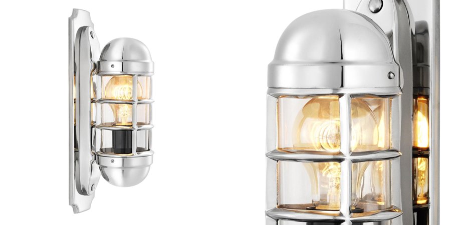 Бра Eichholtz Wall Lamp Le Caprice Nickel - Loft-Concept в Красноярске