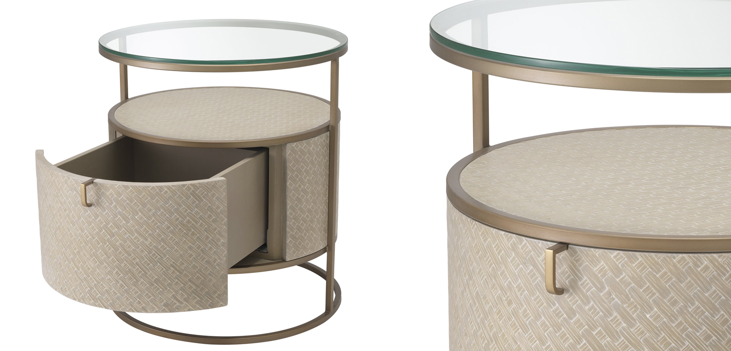 Приставной стол Eichholtz Bedside Table Napa Valley oak - фото