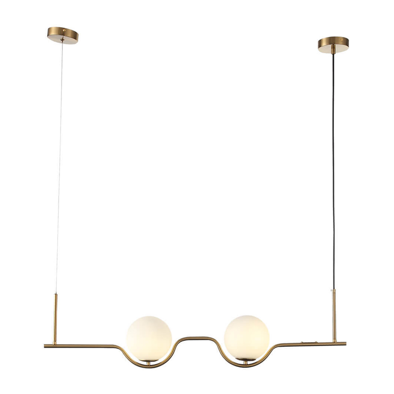 Люстра B.LUX C Ball Linear Латунь Белое матовое стекло Люстра B.LUX C Ball Linear Латунь Белое матовое стекло в Красноярске | Loft Concept