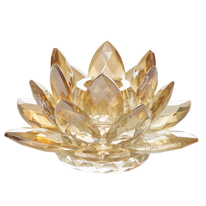 Подсвечник Crystal Lotus gold Подсвечник Crystal Lotus gold в Красноярске | Loft Concept