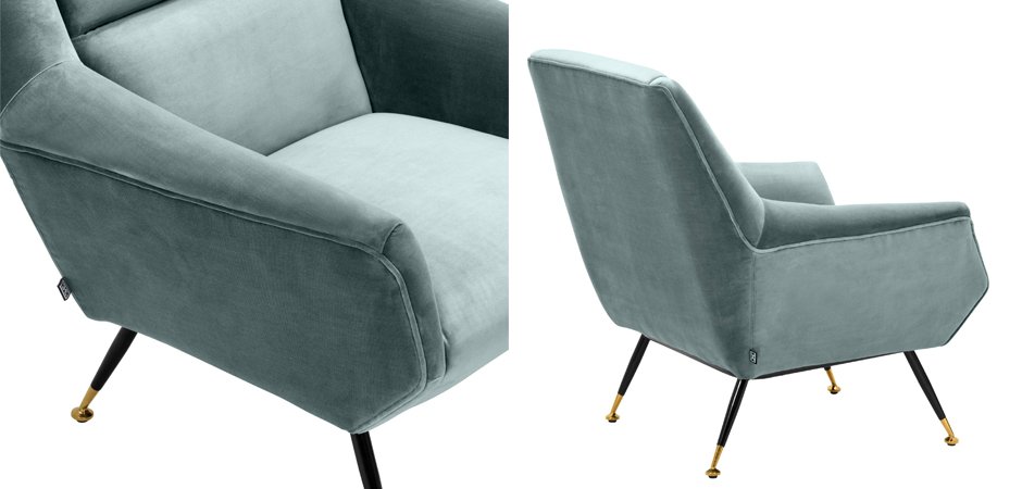 Кресло Eichholtz Chair Exile Turquoise - фото №1