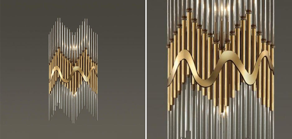 Бра Bronze Pipes стеклянное Бра Bronze Pipes стеклянное - Loft-Concept в Красноярске