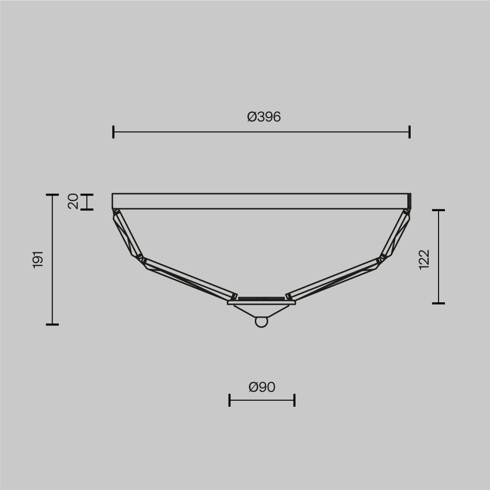 Потолочный светильник Facet E14х4 в Красноярске
