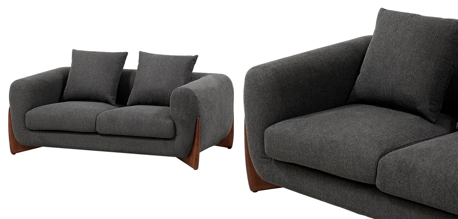 Диван Cuthbert Dark Gray Sofa - фото