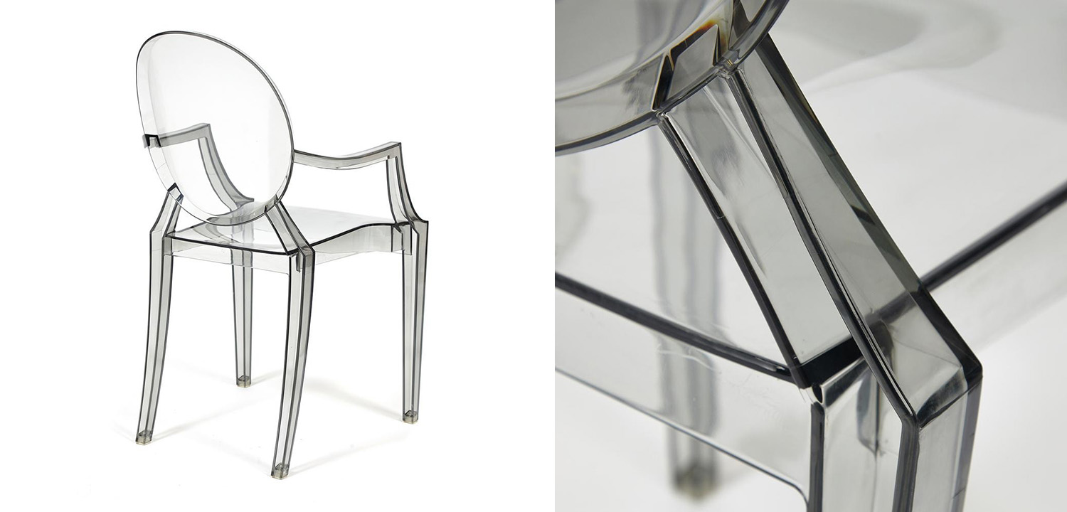 Стул Transparent Chair серый - фото