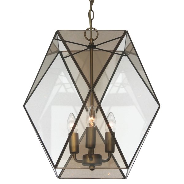 Подвесной светильник Rombius Pendant large III brandy glass Темная бронза винтаж Подвесной светильник Rombius Pendant large III brandy glass Темная бронза винтаж в Красноярске | Loft Concept
