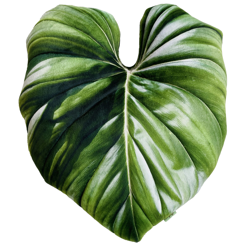 Декоративная подушка Botanical Cushion Philodendron Зеленый Декоративная подушка Botanical Cushion Philodendron Зеленый в Красноярске | Loft Concept