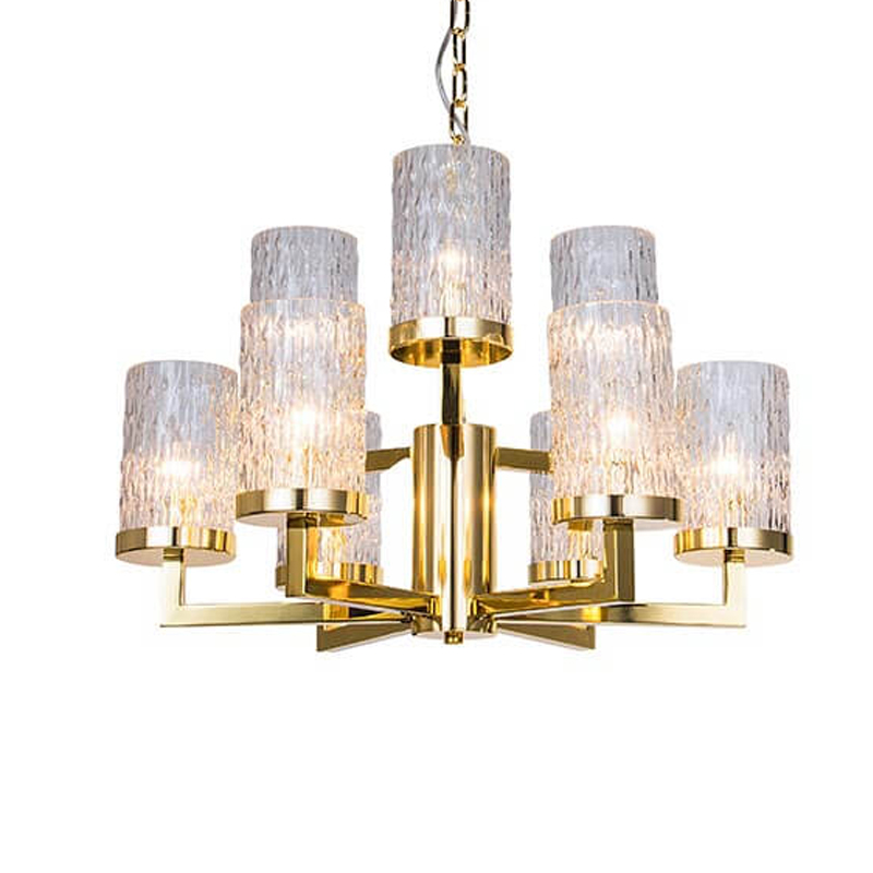 Люстра Kelly Gold Small с Рельефным Стеклом Золотой Люстра Kelly Gold Small с Рельефным Стеклом Золотой в Красноярске | Loft Concept