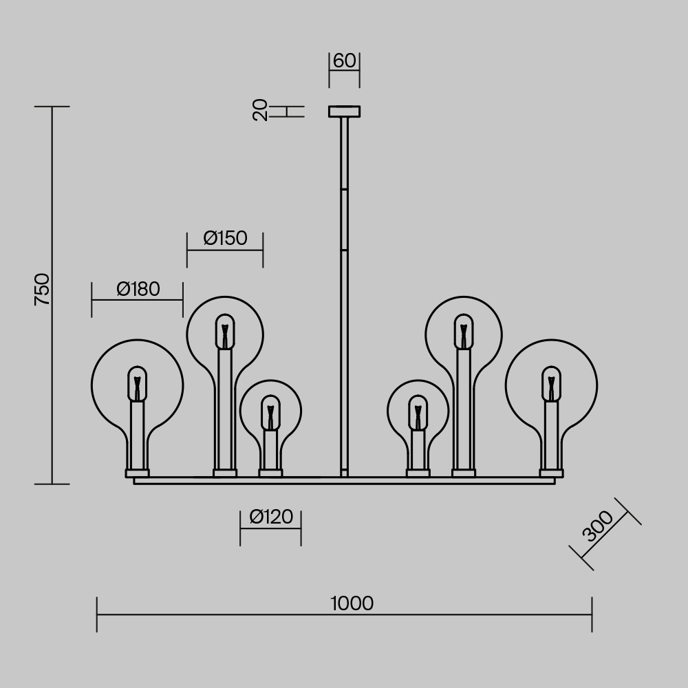 Люстра подвесная Status Е14 в Красноярске