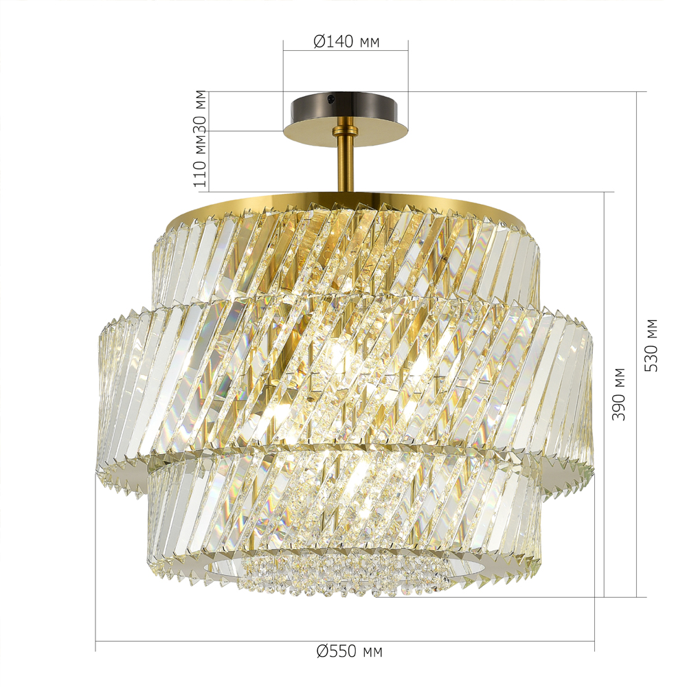 Потолочный светильник в классическом обрамлении Light Connoisseurs Beauty в Красноярске