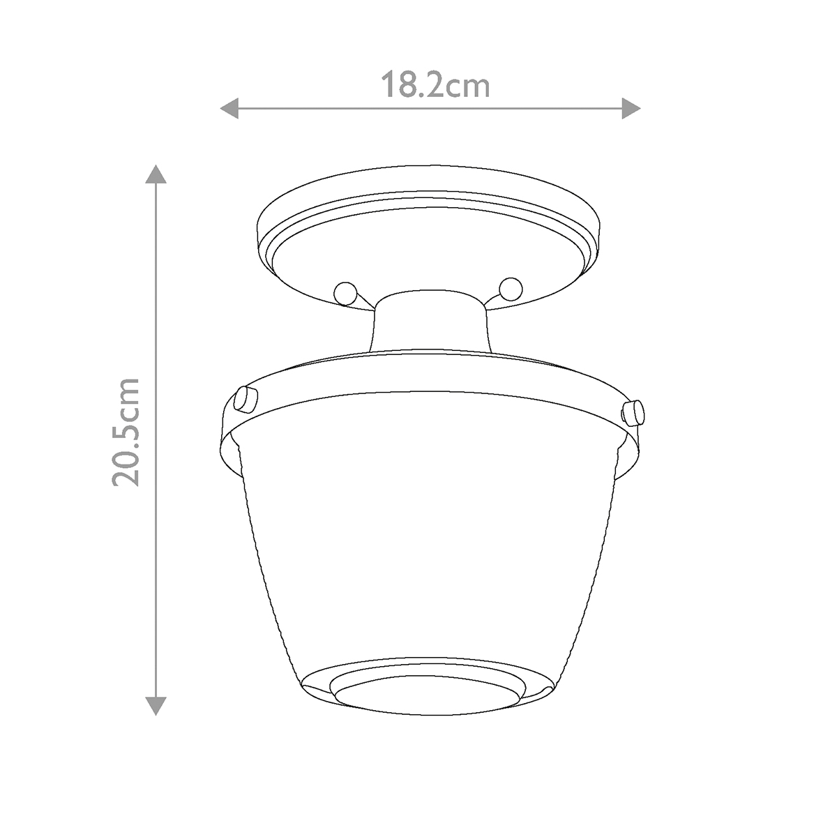 Потолочный светильник для ванных комнат с плафоном из прессованного фактурного стекла Quoizel в Красноярске