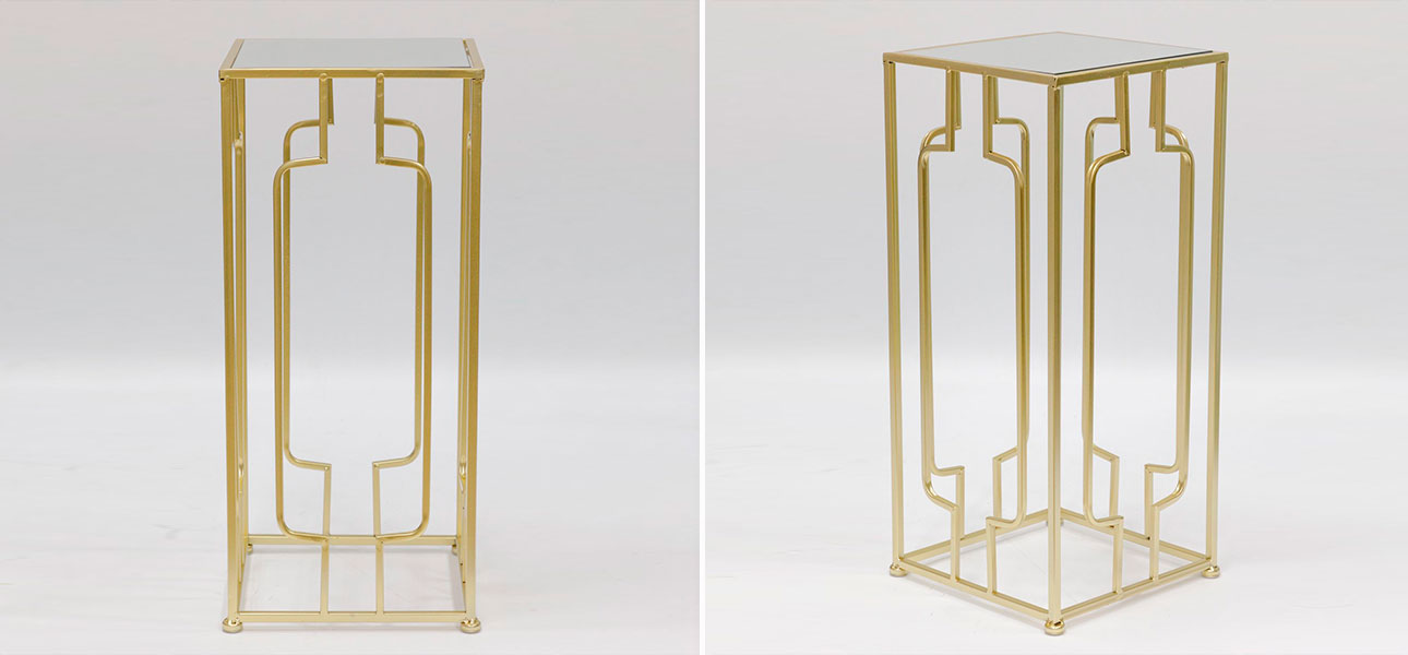 Столик маленький с золотой основой Edison - фото №1