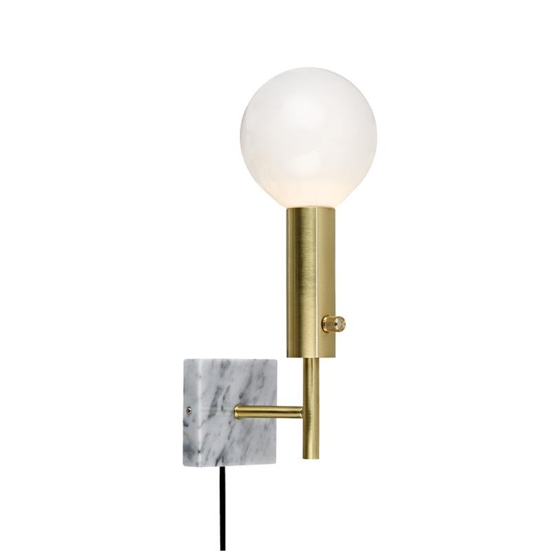 Бра Marble Top Brass Латунь Белый Бра Marble Top Brass Латунь Белый в Красноярске | Loft Concept