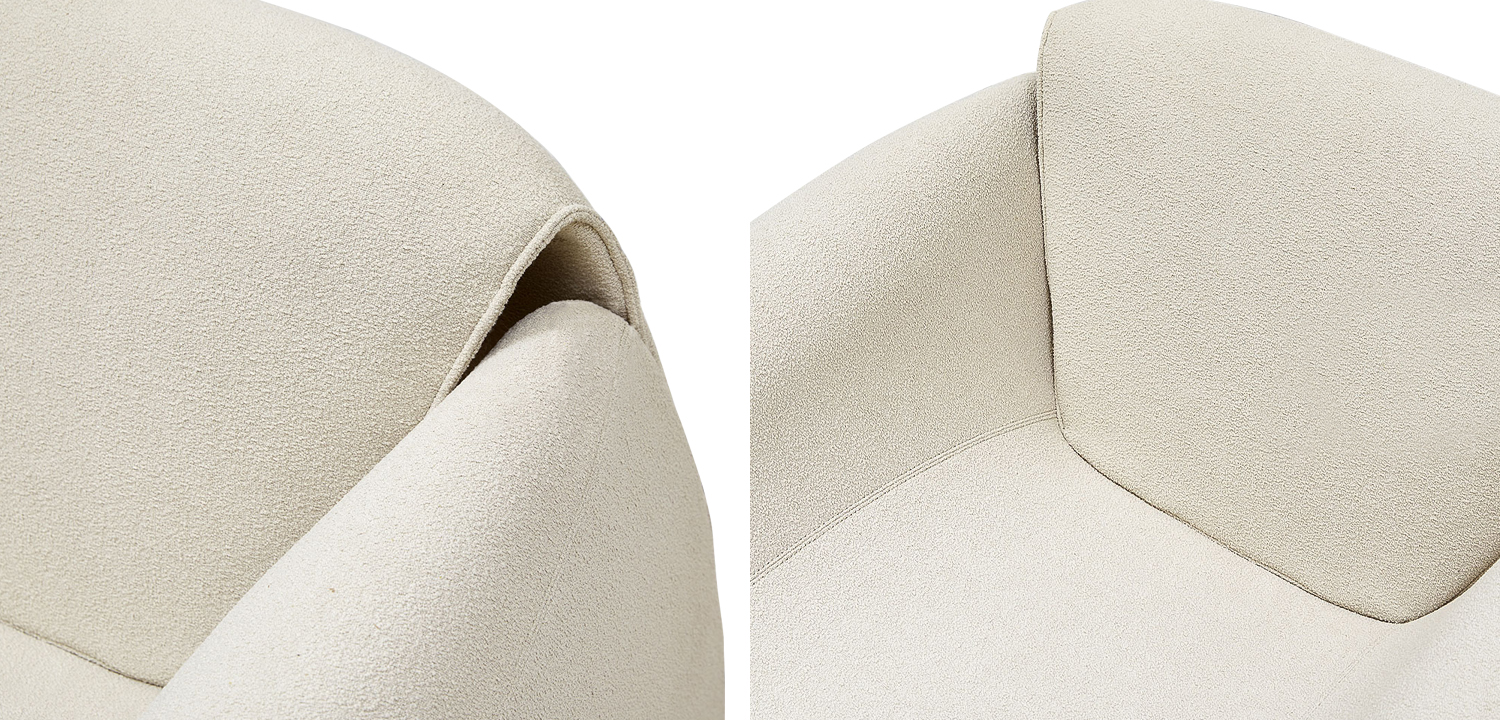 Кресло бежевое в стиле минимализм Chani Beige Armchair - фото №1