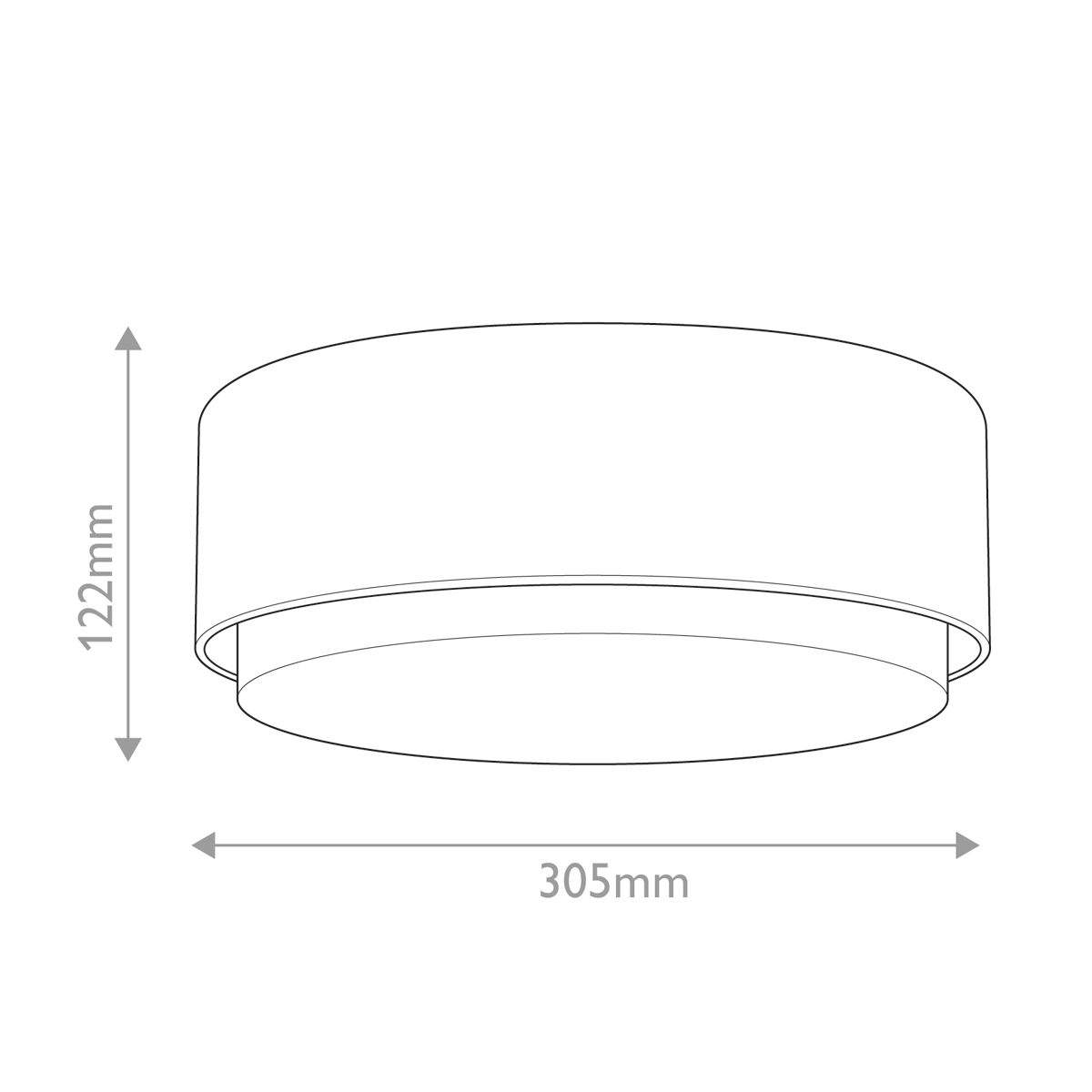 Потолочный светильник круглой формы с белым матовым плафоном Hinkley в Красноярске