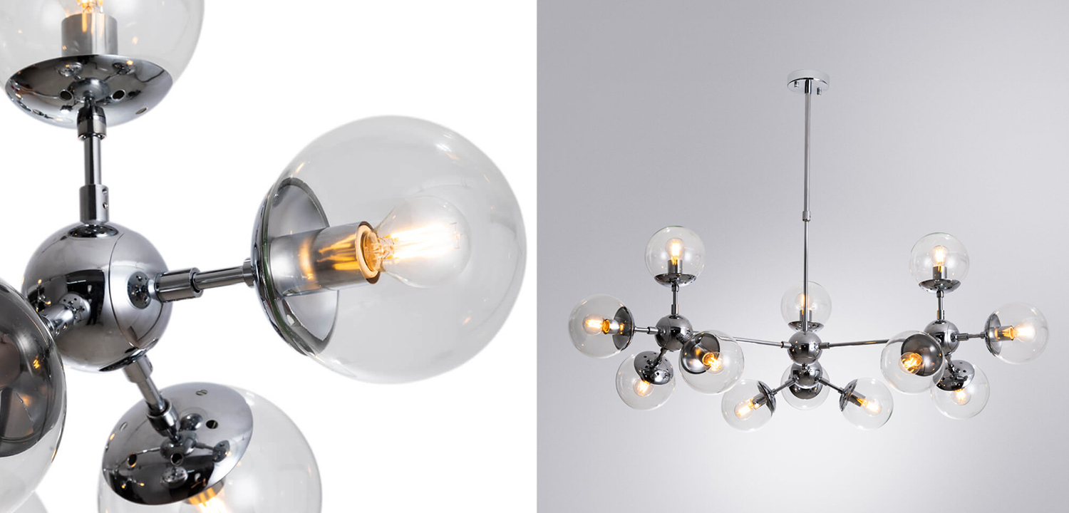 Люстра Modo Chandelier Chrome 12 - фото