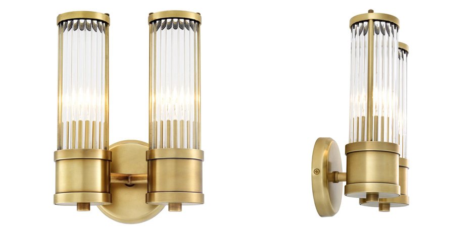 Бра Wall Lamp Claridges Dual Brass - Loft-Concept в Красноярске