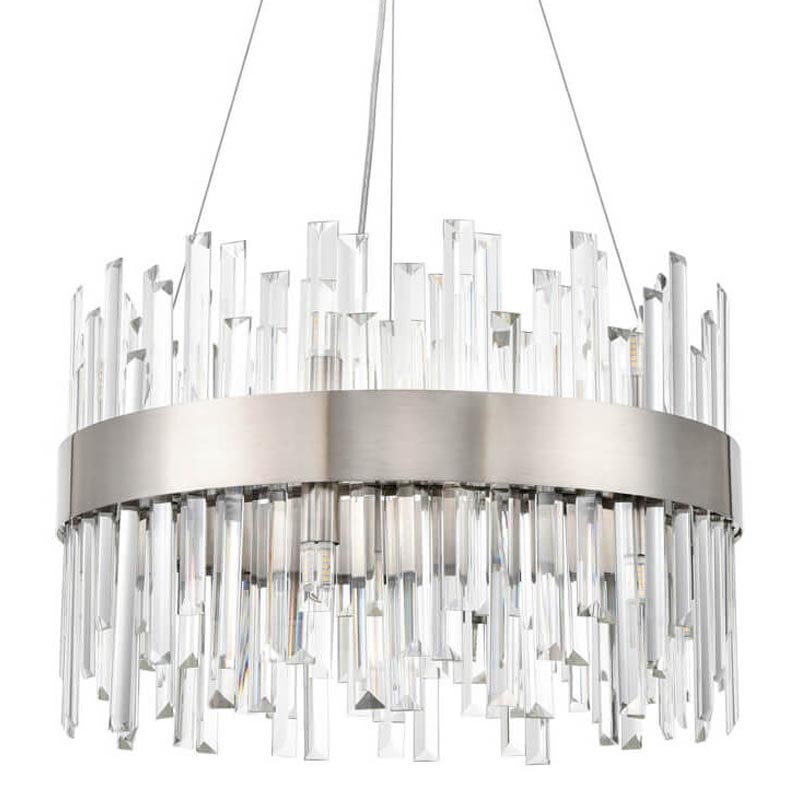 Люстра Cramer Chandelier 50 satin nickel Прозрачный (Transparent) Никель Сатин Люстра Cramer Chandelier 50 satin nickel Прозрачный (Transparent) Никель Сатин в Красноярске | Loft Concept