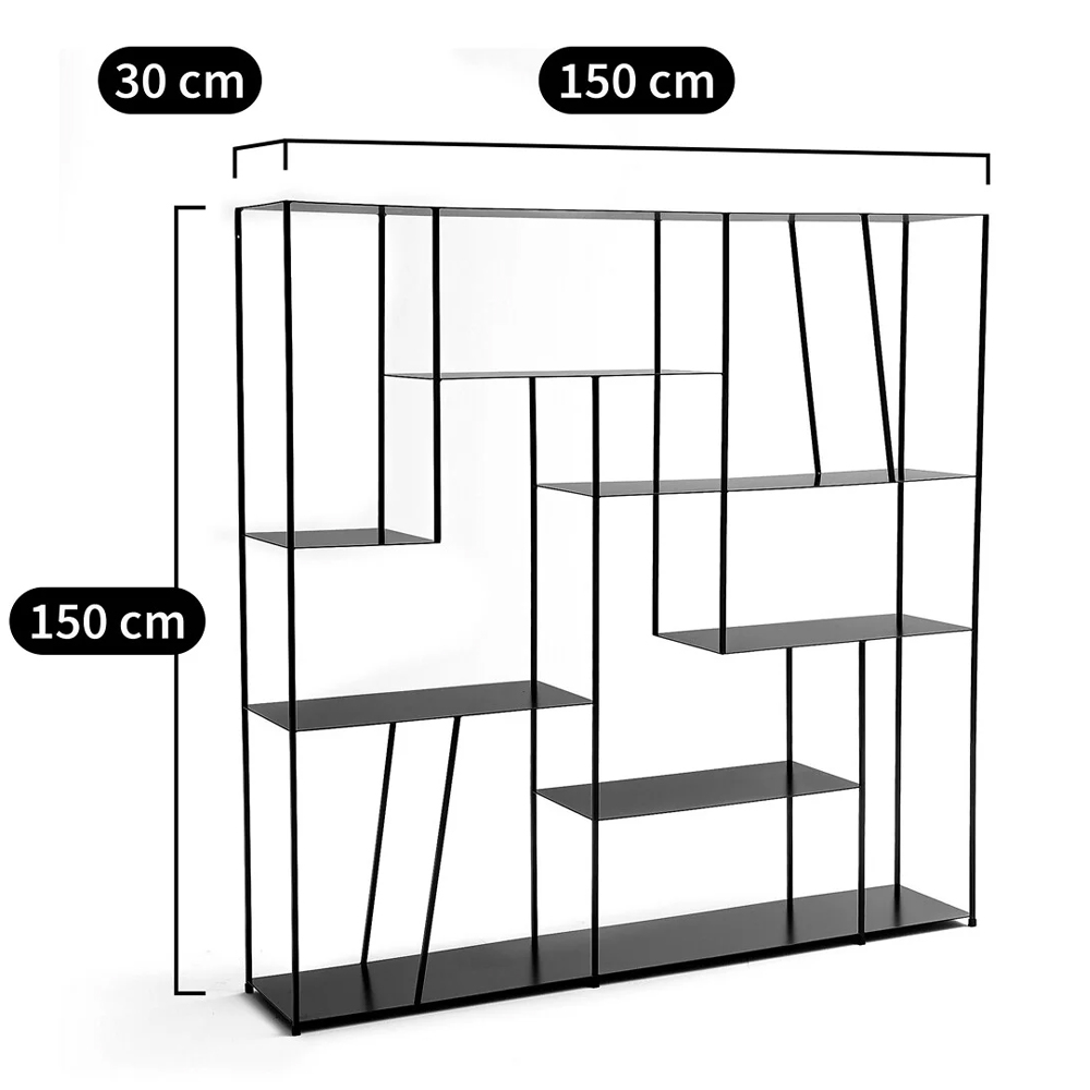 Книжный стеллаж из металла Menzie Square Metal Rack в Красноярске