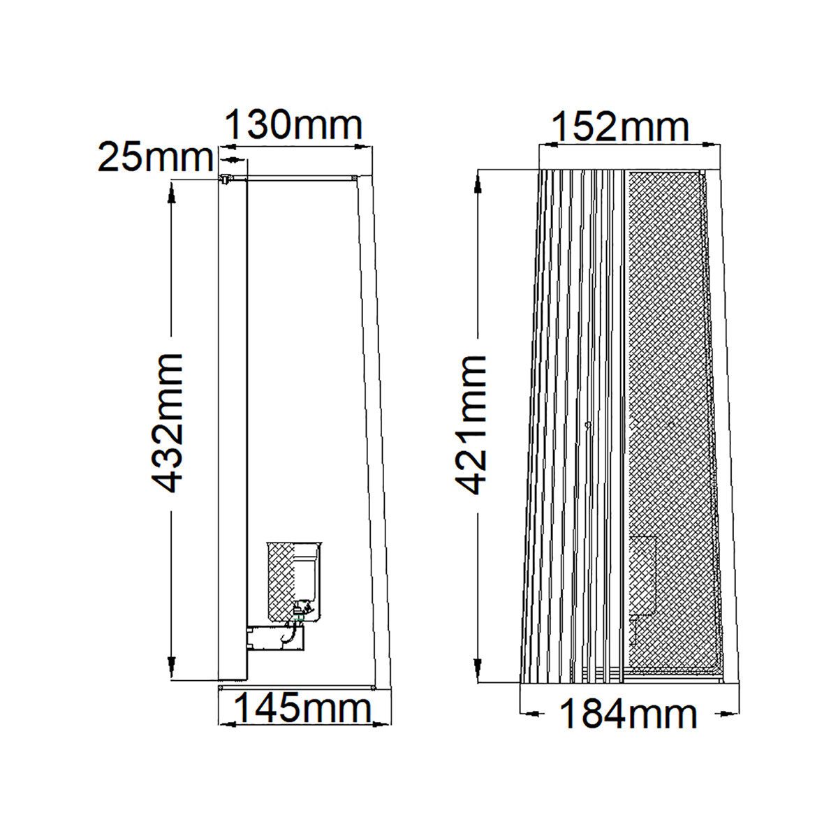 Бра с черными вертикальными линиями Kichler в Красноярске