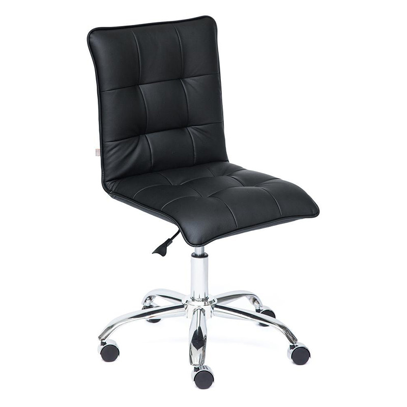 Кресло Deborah eco-leather black Черный Хром Кресло Deborah eco-leather black Черный Хром в Красноярске | Loft Concept