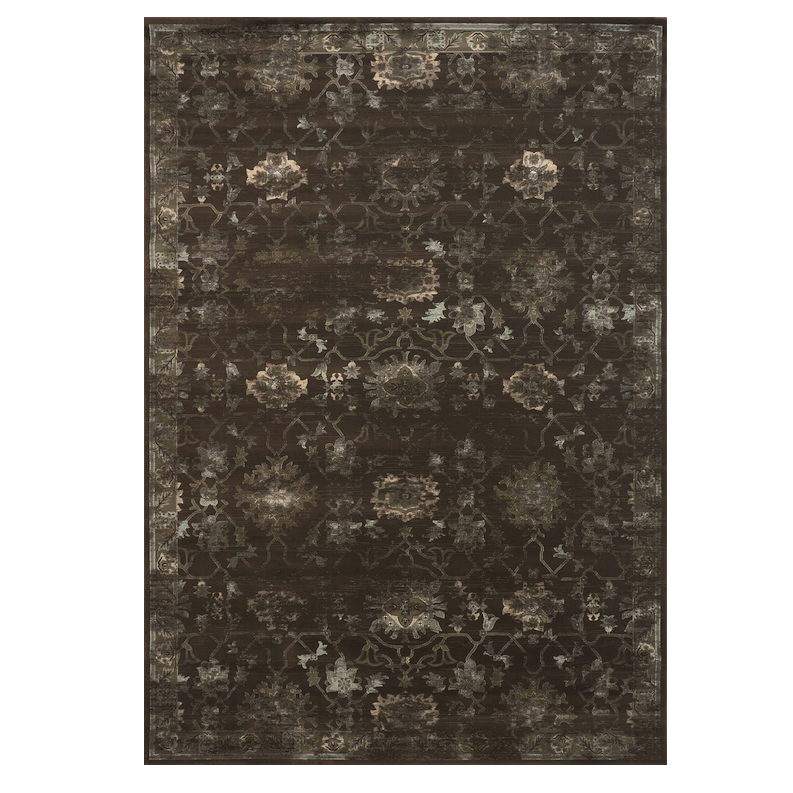 Ковёр из вискозы Indian pattern Choco Коричневый Ковёр из вискозы Indian pattern Choco Коричневый в Красноярске | Loft Concept