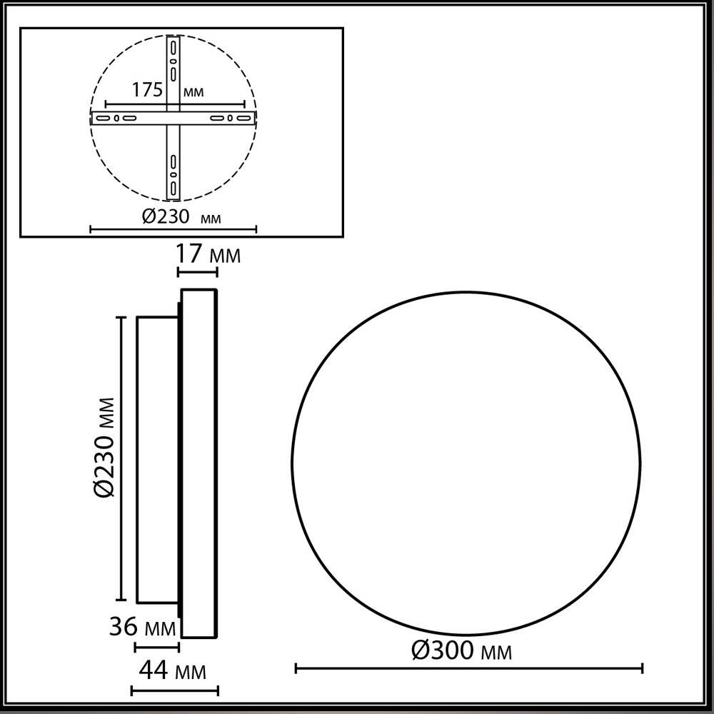 Бра круглое натуральная Пробка Natural Cork в Красноярске
