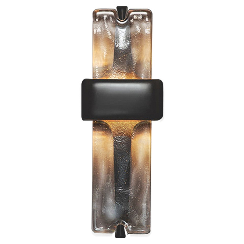 Настенный светодиодный светильник Rhyme Wall Lamp Черный Прозрачное Стекло Настенный светодиодный светильник Rhyme Wall Lamp Черный Прозрачное Стекло в Красноярске | Loft Concept