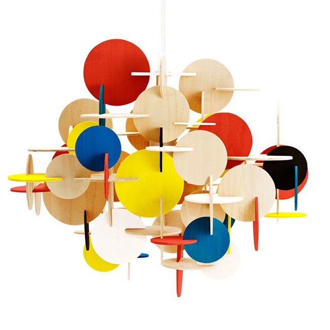 Люстра Bau Lamp Large By Normann-Copenhagen Мульти Желтый Красный Синий Бежево-серый Люстра Bau Lamp Large By Normann-Copenhagen Мульти Желтый Красный Синий Бежево-серый в Красноярске | Loft Concept