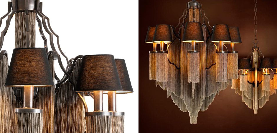 Люстра Eichholtz Chandelier Fringe L - Loft-Concept в Красноярске