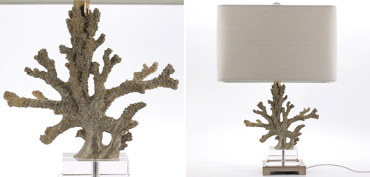 Настольная лампа Soft Gold Coral - фото