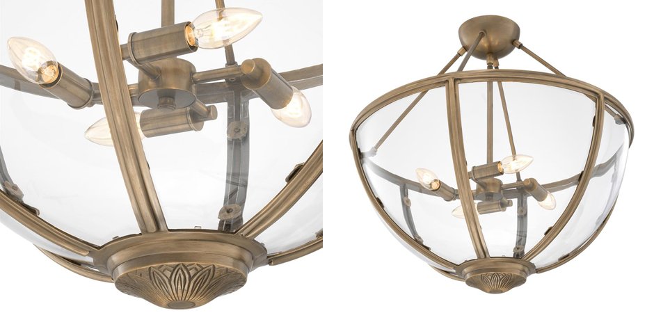 Потолочный светильник Eichholtz Ceiling Lamp Deveraux Antique brass - Loft-Concept в Красноярске