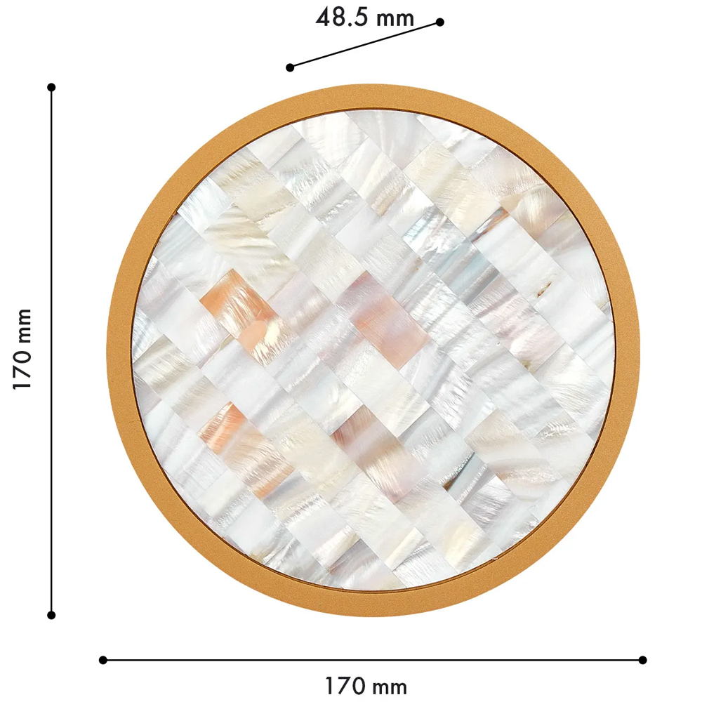 Бра в форме диска с перламутровыми прямоугольниками из морской ракушки Touch of Marine Charm в Красноярске