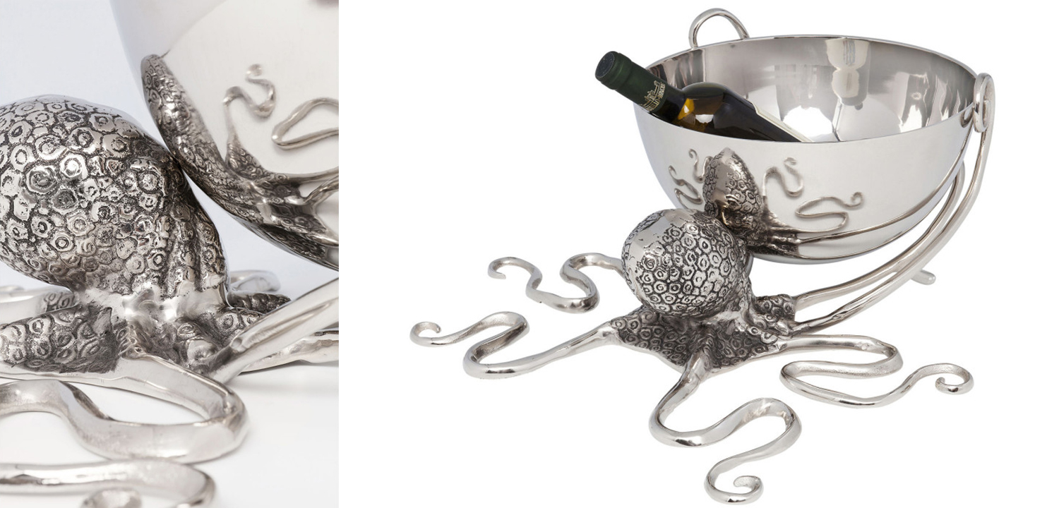 Ведёрко для вина Chrome Octopus - фото