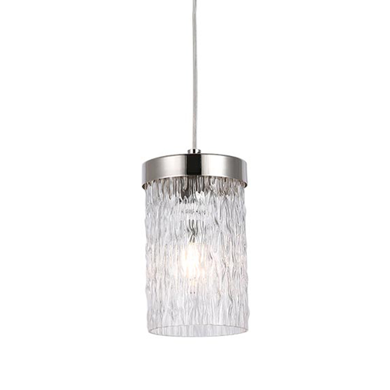 Подвесной светильник Estebe Nickel Glass Hanging Lamp Никель Прозрачный в Красноярске | Loft Concept 