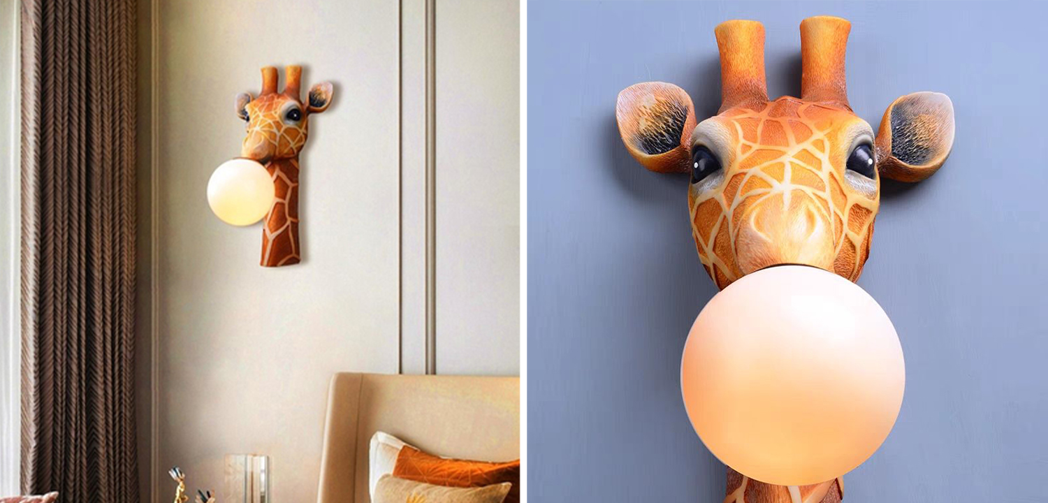 Бра для детской Жираф Bubble Gum Giraffe Wall Lamp - фото