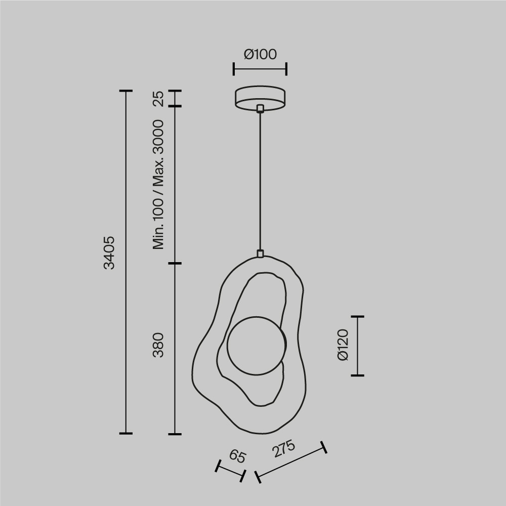 Подвесной светильник Opus в Красноярске