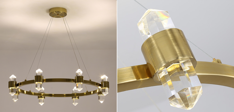 Люстра Crystal Ring Chandelier Brass Люстра Crystal Ring Chandelier Brass - Loft-Concept в Красноярске