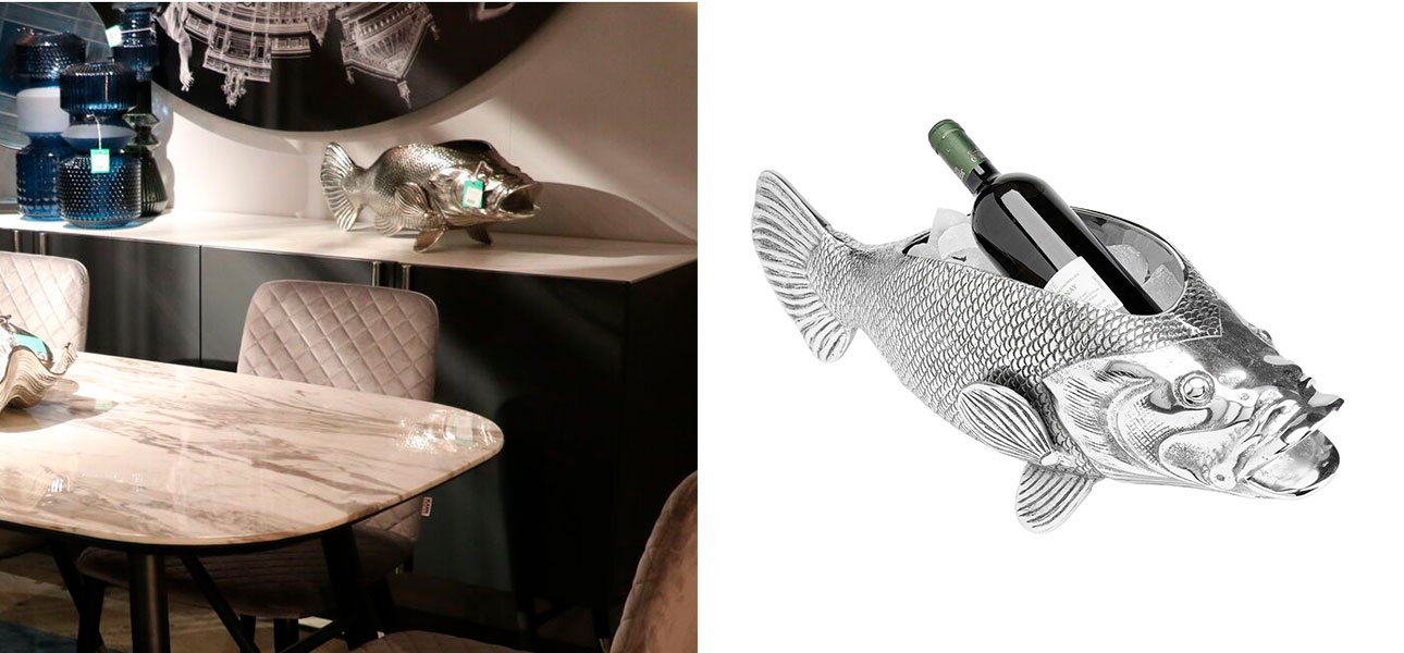 Чаша серебряная Рыбка Silver Fish - фото