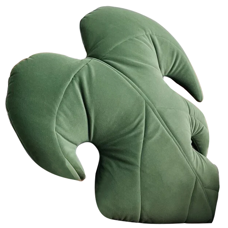 Декоративная подушка Botanical Cushion Monstera Зеленый Декоративная подушка Botanical Cushion Monstera Зеленый в Красноярске | Loft Concept