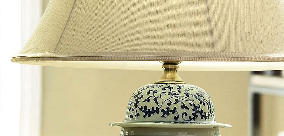 Настольная керамическая лампа с узором Kelly - Loft-Concept в Красноярске