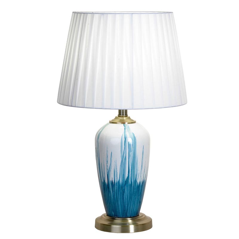 Настольная лампа Adali Table Lamp Белый Светло-синий Настольная лампа Adali Table Lamp Белый Светло-синий в Красноярске | Loft Concept