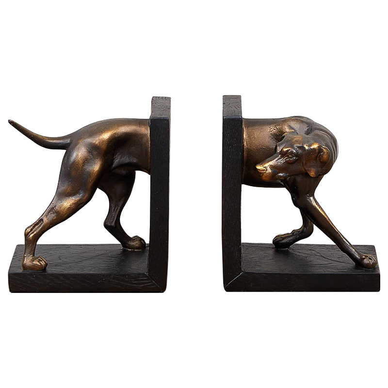 Держатель для книг Dog Book Holder Бронза Черный Держатель для книг Dog Book Holder Бронза Черный в Красноярске | Loft Concept
