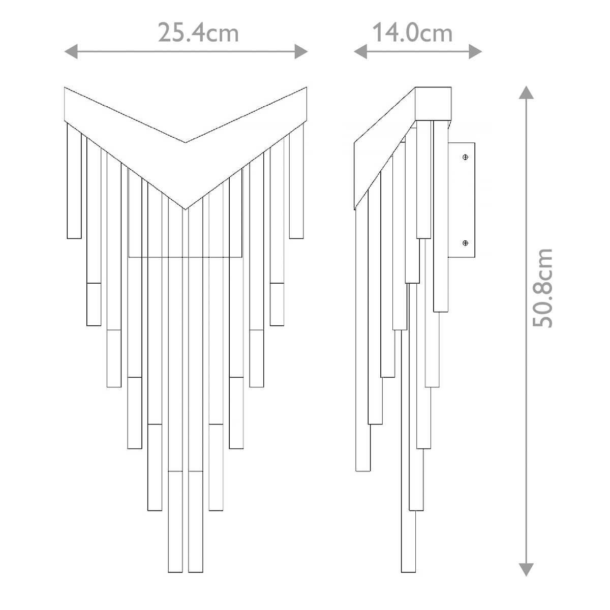 Бра с длинными прозрачными трубками Eurofase в Красноярске