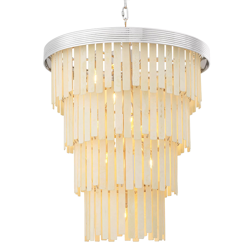 Люстра Eichholtz Chandelier Arizona L Nickel Никель ivory ( слоновая кость ) Люстра Eichholtz Chandelier Arizona L Nickel Никель ivory ( слоновая кость ) в Красноярске | Loft Concept
