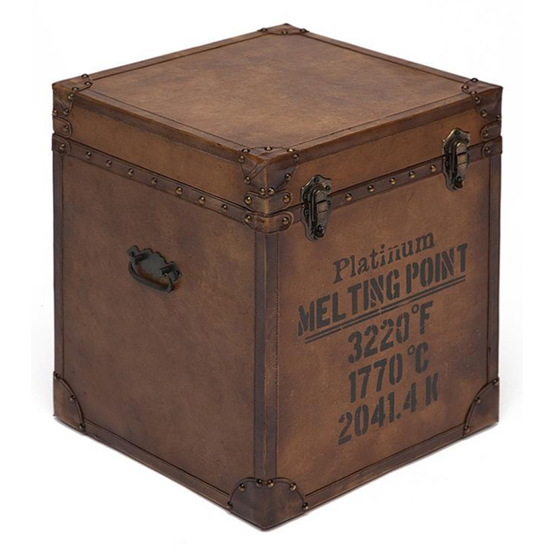 Сундук Vintage buffalo leather chest Коричневый винтаж в Красноярске | Loft Concept 