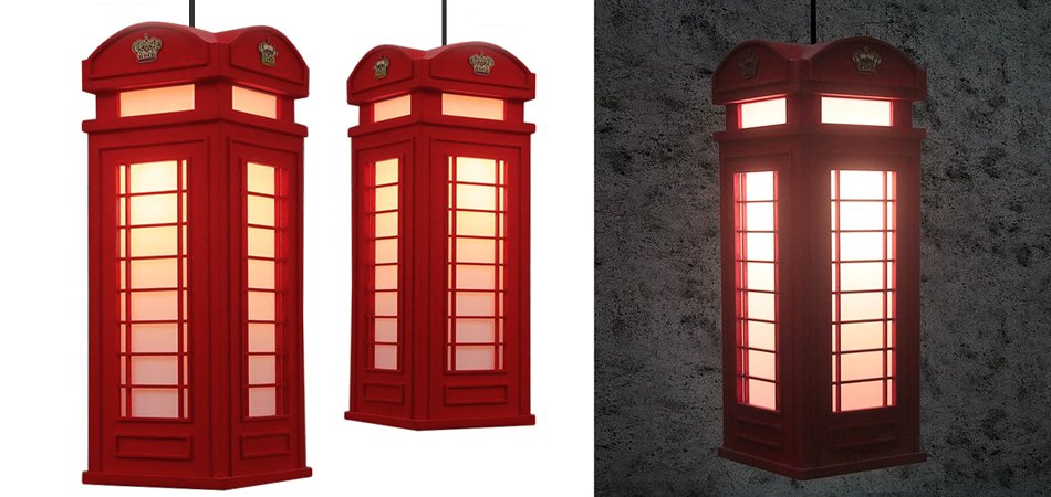 Подвесной светильник London Phone Booth Pendant - Loft-Concept в Красноярске